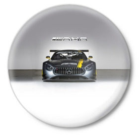 Значок с принтом AMG Motorsport в Тюмени,  металл | круглая форма, металлическая застежка в виде булавки | amg | car | mercedes benz | mersedes | motorsport | power | race | автомобиль | автоспорт | гонка | мерседес | мощь