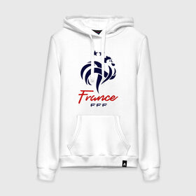 Женская толстовка хлопок с принтом Сборная Франции в Тюмени, френч-терри, мягкий теплый начес внутри (100% хлопок) | карман-кенгуру, эластичные манжеты и нижняя кромка, капюшон с подкладом и шнурком | fff | france | les bleus | les tricolores | сборная франции | сборная франции по футболу | форма | франузская | франузская сборная | франция | французы