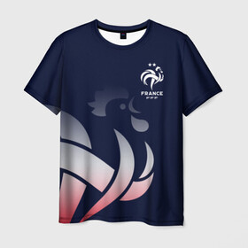Мужская футболка 3D с принтом Сборная Франции в Тюмени, 100% полиэфир | прямой крой, круглый вырез горловины, длина до линии бедер | fff | france | les bleus | les tricolores | сборная франции | сборная франции по футболу | форма | франузская | франузская сборная | франция | французы