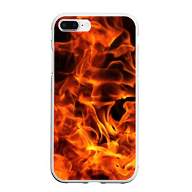 Чехол для iPhone 7Plus/8 Plus матовый с принтом огонь в Тюмени, Силикон | Область печати: задняя сторона чехла, без боковых панелей | fire | flame | in fire | smoke | в огне | дым | огненный | огонь | текстуры