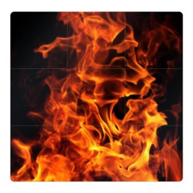 Магнитный плакат 3Х3 с принтом огонь в Тюмени, Полимерный материал с магнитным слоем | 9 деталей размером 9*9 см | fire | flame | in fire | smoke | в огне | дым | огненный | огонь | текстуры