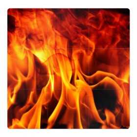 Магнитный плакат 3Х3 с принтом Огонь и дым в Тюмени, Полимерный материал с магнитным слоем | 9 деталей размером 9*9 см | fire | flame | in fire | smoke | в огне | дым | огненный | огонь | текстуры