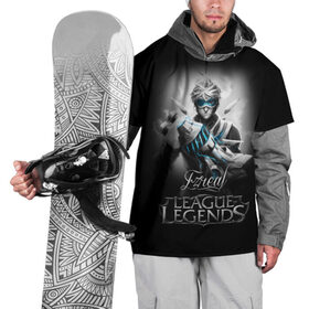 Накидка на куртку 3D с принтом League of Legends, Ezreal в Тюмени, 100% полиэстер |  | Тематика изображения на принте: ezreal | league of legends | lol | игры | киберспорт | компьютерные игры | лига легенд | эзреаль