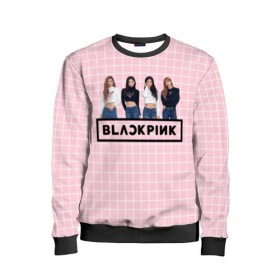 Детский свитшот 3D с принтом Black Pink 2019 в Тюмени, 100% полиэстер | свободная посадка, прямой крой, мягкая тканевая резинка на рукавах и понизу свитшота | Тематика изображения на принте: 2019 | black | black pink | k pop | kill | kill this love | korea | logo | music | pink | pop | блек пинк | блэк пинк | газета | девушки | кпоп | лого | музыка | надпись | розовый