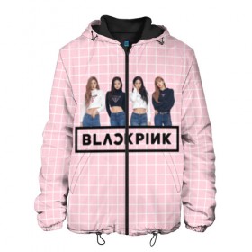 Мужская куртка 3D с принтом Black Pink 2019 в Тюмени, ткань верха — 100% полиэстер, подклад — флис | прямой крой, подол и капюшон оформлены резинкой с фиксаторами, два кармана без застежек по бокам, один большой потайной карман на груди. Карман на груди застегивается на липучку | Тематика изображения на принте: 2019 | black | black pink | k pop | kill | kill this love | korea | logo | music | pink | pop | блек пинк | блэк пинк | газета | девушки | кпоп | лого | музыка | надпись | розовый