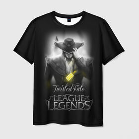 Мужская футболка 3D с принтом League of Legends,Twisted Fate в Тюмени, 100% полиэфир | прямой крой, круглый вырез горловины, длина до линии бедер | Тематика изображения на принте: league of legends | lol | twisted fate | игры | киберспорт | компьютерные игры | лига легенд | твистед фэйт