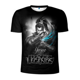 Мужская футболка 3D спортивная с принтом League of Legends, Yasuo в Тюмени, 100% полиэстер с улучшенными характеристиками | приталенный силуэт, круглая горловина, широкие плечи, сужается к линии бедра | league of legends | lol | yasuo | игры | киберспорт | компьютерные игры | лига легенд | ясуо