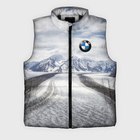 Мужской жилет утепленный 3D с принтом BMW в Тюмени,  |  | bmw | clouds | ice | mountains | prestige | road | sky | snow | бмв | горы | дорога | лед | небо | облака | престиж | снег