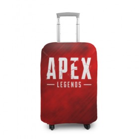 Чехол для чемодана 3D с принтом Apex Legends в Тюмени, 86% полиэфир, 14% спандекс | двустороннее нанесение принта, прорези для ручек и колес | 
