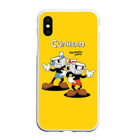 Чехол для iPhone XS Max матовый с принтом Cuphead в Тюмени, Силикон | Область печати: задняя сторона чехла, без боковых панелей | cuphead | devil | game | mugman | дьявол | игра | капхед | магмен | цветок | чашка | чашкоголовый