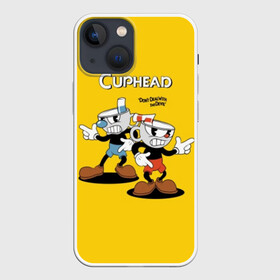 Чехол для iPhone 13 mini с принтом Cuphead в Тюмени,  |  | cuphead | devil | game | mugman | дьявол | игра | капхед | магмен | цветок | чашка | чашкоголовый