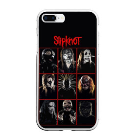 Чехол для iPhone 7Plus/8 Plus матовый с принтом Slipknot-Alltogether в Тюмени, Силикон | Область печати: задняя сторона чехла, без боковых панелей | band | group | metal | rock | slipknot | группа | метал | рок | слипнот