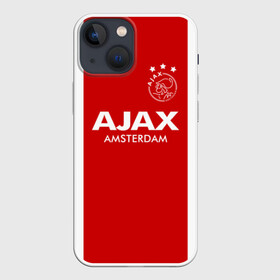 Чехол для iPhone 13 mini с принтом Аякс в Тюмени,  |  | afc ajax | ajax | amsterdamsche football club ajax | амстердамский аякс | аякс | аякс амстердам | фк аякс | форма | футбол | футбольный клуб