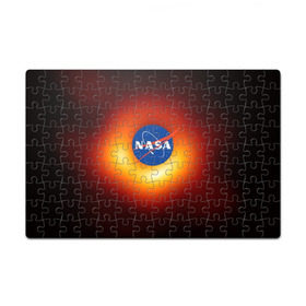 Пазл магнитный 126 элементов с принтом Черная дыра NASA в Тюмени, полимерный материал с магнитным слоем | 126 деталей, размер изделия —  180*270 мм | nasa | астрономия | горизонт событий | космос | наса | черная дыра