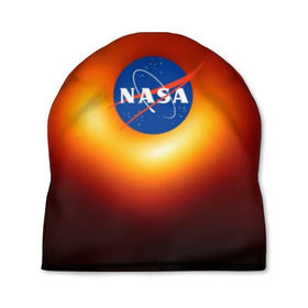 Шапка 3D с принтом Черная дыра NASA в Тюмени, 100% полиэстер | универсальный размер, печать по всей поверхности изделия | nasa | астрономия | горизонт событий | космос | наса | черная дыра