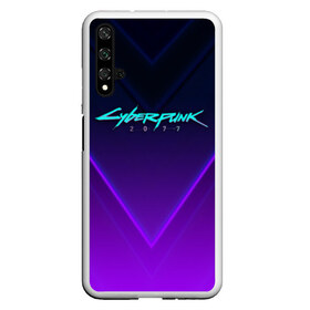 Чехол для Honor 20 с принтом CYBERPUNK 2077 в Тюмени, Силикон | Область печати: задняя сторона чехла, без боковых панелей | Тематика изображения на принте: 2019 | cd project red | cyberpunk 2077 | future | hack | night city | samurai | sci fi | андроиды | безумие | будущее | киберпанк 2077 | логотип | роботы | самураи | фантастика | цифры