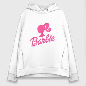 Женское худи Oversize хлопок с принтом Barbie в Тюмени, френч-терри — 70% хлопок, 30% полиэстер. Мягкий теплый начес внутри —100% хлопок | боковые карманы, эластичные манжеты и нижняя кромка, капюшон на магнитной кнопке | barbara | barbie | beauty | doll | girl | idol | perfect | pink | pop | toy | usa | woman | барбара | барби | девушка | игрушка | кукла | поп идол | розовый | силуэт | сша