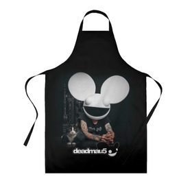 Фартук 3D с принтом Deadmau5 в Тюмени, 100% полиэстер | общий размер — 65 х 85 см, ширина нагрудника — 26 см, горловина — 53 см, длина завязок — 54 см, общий обхват в поясе — 173 см. Принт на завязках и на горловине наносится с двух сторон, на основной части фартука — только с внешней стороны | dead | deadmau5 | dj | electro | house | joel | mouse | progressive | thomas | zimmerman | дедмаус | джоэль | диджей | мёртвая | мышь | прогрессив | томас | хаус | циммерман | электро