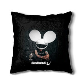 Подушка 3D с принтом Deadmau5 в Тюмени, наволочка – 100% полиэстер, наполнитель – холлофайбер (легкий наполнитель, не вызывает аллергию). | состоит из подушки и наволочки. Наволочка на молнии, легко снимается для стирки | dead | deadmau5 | dj | electro | house | joel | mouse | progressive | thomas | zimmerman | дедмаус | джоэль | диджей | мёртвая | мышь | прогрессив | томас | хаус | циммерман | электро