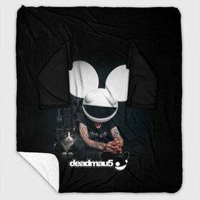 Плед с рукавами с принтом Deadmau5 в Тюмени, 100% полиэстер | Закругленные углы, все края обработаны. Ткань не мнется и не растягивается. Размер 170*145 | dead | deadmau5 | dj | electro | house | joel | mouse | progressive | thomas | zimmerman | дедмаус | джоэль | диджей | мёртвая | мышь | прогрессив | томас | хаус | циммерман | электро