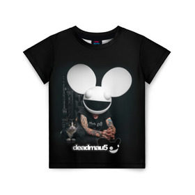 Детская футболка 3D с принтом Deadmau5 в Тюмени, 100% гипоаллергенный полиэфир | прямой крой, круглый вырез горловины, длина до линии бедер, чуть спущенное плечо, ткань немного тянется | dead | deadmau5 | dj | electro | house | joel | mouse | progressive | thomas | zimmerman | дедмаус | джоэль | диджей | мёртвая | мышь | прогрессив | томас | хаус | циммерман | электро