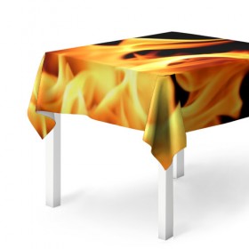 Скатерть 3D с принтом Огненный стиль в Тюмени, 100% полиэстер (ткань не мнется и не растягивается) | Размер: 150*150 см | Тематика изображения на принте: 