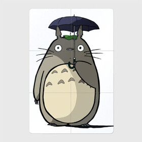 Магнитный плакат 2Х3 с принтом Totoro в Тюмени, Полимерный материал с магнитным слоем | 6 деталей размером 9*9 см | totoro | аниме | для детей | животное | лес | мой сосед тоторо | мультфильм | тоторо