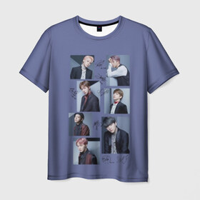 Мужская футболка 3D с принтом BTS в Тюмени, 100% полиэфир | прямой крой, круглый вырез горловины, длина до линии бедер | j pop | k pop | korea | music | nct | pop | pop idols | айдолы | бтс | идолы | к поп | корейская музыка | корея | нст | поп | попса