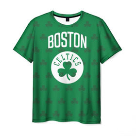 Мужская футболка 3D с принтом Boston Celtics в Тюмени, 100% полиэфир | прямой крой, круглый вырез горловины, длина до линии бедер | boston | boston celtics | celtics | бостон | бостон селтикс