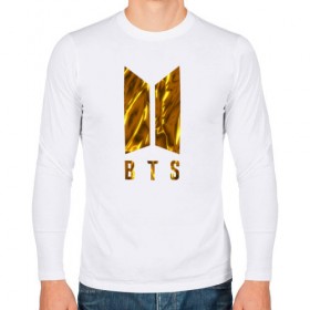 Мужской лонгслив хлопок с принтом BTS GOLDEN в Тюмени, 100% хлопок |  | bangtan boys | bt21 | bts | bts army | bts stickers | j hope | jimin | jin | jungkook | k pop | rap monster | rapmon | suga | v | бтс | корея | стикеры bts