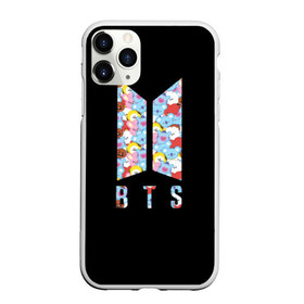 Чехол для iPhone 11 Pro матовый с принтом BTS BT21 в Тюмени, Силикон |  | bangtan boys | bt21 | bts | bts army | bts stickers | j hope | jimin | jin | jungkook | k pop | rap monster | rapmon | suga | v | бтс | корея | стикеры bts