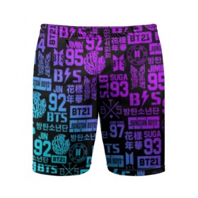 Мужские шорты 3D спортивные с принтом BTS в Тюмени,  |  | bangtan boys | bt21 | bts | bts army | bts stickers | j hope | jimin | jin | jungkook | k pop | rap monster | rapmon | suga | v | бтс | корея | стикеры bts