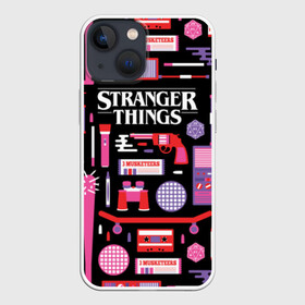 Чехол для iPhone 13 mini с принтом STRANGER THINGS STARTER PACK в Тюмени,  |  | 11 | eleven | logo | netflix | pack | starter | stranger | things | дела | крайне | лого | логотип | одинадцать | одиннадцать | очень | пак | события | стартер | странные | стренджер