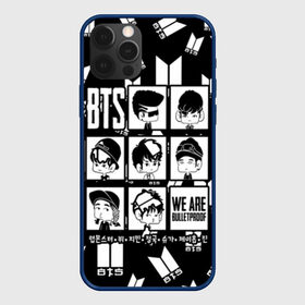 Чехол для iPhone 12 Pro с принтом BTS WE ARE BULLETPROOF в Тюмени, силикон | область печати: задняя сторона чехла, без боковых панелей | Тематика изображения на принте: bangtan | boy | j hope | jimin | jin | jungkook | korea | luv | rm | suga | v | with | бтс | кей | поп