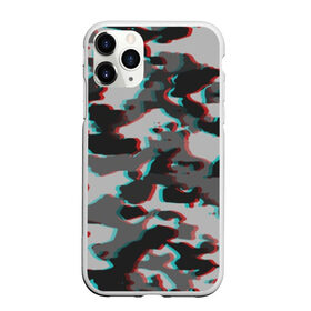 Чехол для iPhone 11 Pro Max матовый с принтом Серый камуфляж в Тюмени, Силикон |  | камуфляж | пиксели | текстуры