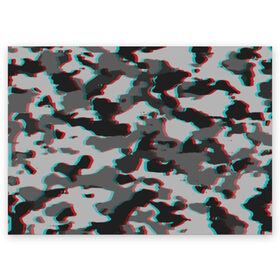 Поздравительная открытка с принтом Серый камуфляж в Тюмени, 100% бумага | плотность бумаги 280 г/м2, матовая, на обратной стороне линовка и место для марки
 | камуфляж | пиксели | текстуры
