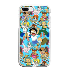 Чехол для iPhone 7Plus/8 Plus матовый с принтом One Piece в Тюмени, Силикон | Область печати: задняя сторона чехла, без боковых панелей | monkey d. luffy | one piece | tony tony chopper | аниме | большой куш | ван пис | ванпис | манга | манки д. луффи | пираты | пираты соломенной шляпы | тони тони чоппер