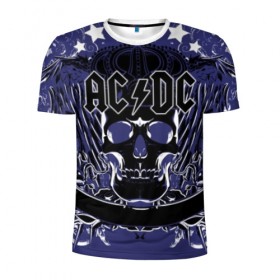 Мужская футболка 3D спортивная с принтом AC/DC в Тюмени, 100% полиэстер с улучшенными характеристиками | приталенный силуэт, круглая горловина, широкие плечи, сужается к линии бедра | ac dc | acdc | back in black | columbia | epic | force | guitar | pop | rock | vevo | ангус | блюз | рок | хард | янг