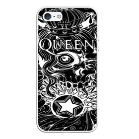 Чехол для iPhone 5/5S матовый с принтом Queen в Тюмени, Силикон | Область печати: задняя сторона чехла, без боковых панелей | bohemian | brian | freddie | john | mercury | must go on | queen | rhapsody | roger | taylor | the miracle | the show | роджер тейлор | фредди меркьюри