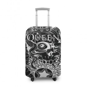 Чехол для чемодана 3D с принтом Queen в Тюмени, 86% полиэфир, 14% спандекс | двустороннее нанесение принта, прорези для ручек и колес | bohemian | brian | freddie | john | mercury | must go on | queen | rhapsody | roger | taylor | the miracle | the show | роджер тейлор | фредди меркьюри