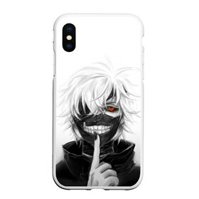 Чехол для iPhone XS Max матовый с принтом Kaneki Ken в Тюмени, Силикон | Область печати: задняя сторона чехла, без боковых панелей | anteiku | ghoul | kaneki | ken | tokyo | антейку | гуль | канеки | кен | токийский