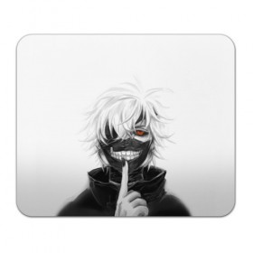 Коврик для мышки прямоугольный с принтом Kaneki Ken в Тюмени, натуральный каучук | размер 230 х 185 мм; запечатка лицевой стороны | anteiku | ghoul | kaneki | ken | tokyo | антейку | гуль | канеки | кен | токийский