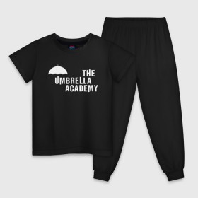 Детская пижама хлопок с принтом Академия Амбрелла в Тюмени, 100% хлопок |  брюки и футболка прямого кроя, без карманов, на брюках мягкая резинка на поясе и по низу штанин
 | netflix | umbrella | umbrella academy | академия амбрелла