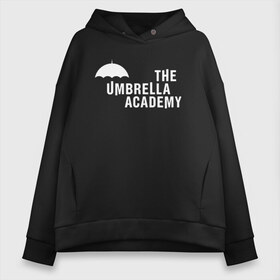 Женское худи Oversize хлопок с принтом Академия Амбрелла в Тюмени, френч-терри — 70% хлопок, 30% полиэстер. Мягкий теплый начес внутри —100% хлопок | боковые карманы, эластичные манжеты и нижняя кромка, капюшон на магнитной кнопке | netflix | umbrella | umbrella academy | академия амбрелла