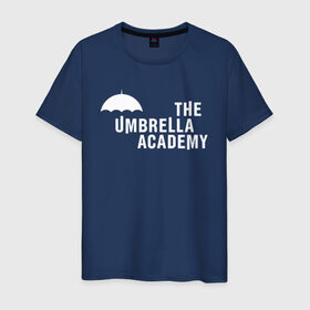 Мужская футболка хлопок с принтом Академия Амбрелла в Тюмени, 100% хлопок | прямой крой, круглый вырез горловины, длина до линии бедер, слегка спущенное плечо. | netflix | umbrella | umbrella academy | академия амбрелла