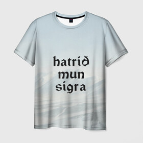 Мужская футболка 3D с принтом Hatrid mun sigra (3D) в Тюмени, 100% полиэфир | прямой крой, круглый вырез горловины, длина до линии бедер | 2019 | ebm | eurovision | hatari | hatrid | iceland | industrial | mun | music | rock | sigra | techno | евровидение | евровиденье | исландия | музыка | рок | техно