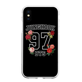 Чехол для iPhone XS Max матовый с принтом JUNGKOOK 97 BTS в Тюмени, Силикон | Область печати: задняя сторона чехла, без боковых панелей | Тематика изображения на принте: bangtan | bighit | boy | fake love | j hope | jimin | jin | jungkook | korea | kpop | live | luv | mic drop | rm | suga | v | with | бтс | кей | поп