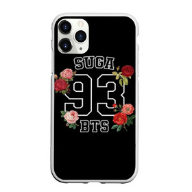 Чехол для iPhone 11 Pro Max матовый с принтом SUGA 93 BTS в Тюмени, Силикон |  | bangtan | bighit | boy | fake love | j hope | jimin | jin | jungkook | korea | kpop | live | luv | mic drop | rm | suga | v | with | бтс | кей | поп