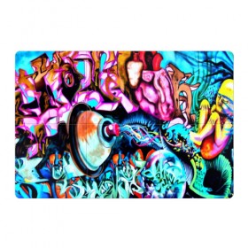 Магнитный плакат 3Х2 с принтом GRAFFITI в Тюмени, Полимерный материал с магнитным слоем | 6 деталей размером 9*9 см | grafiti | paint | street art | urban | город | граффити | искусство | кирпичи | краски | рисунки | стена | улицы | уличное искусство