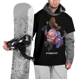 Накидка на куртку 3D с принтом Dynamike в Тюмени, 100% полиэстер |  | Тематика изображения на принте: brawl stars | jessie | leon | spike | бравл старс | джесси | леон | спайк